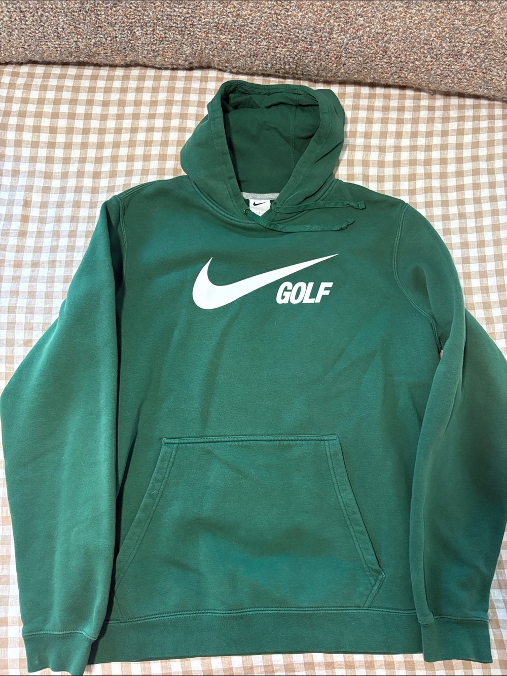 Nike Green Golf Pullover Hoodie with White Swoosh